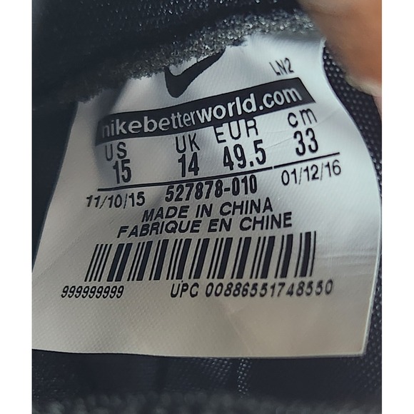 Nike Vapor Pro 3/4 Nubby Turf Football Cleats Shoes Men's Size 15 527878-010 - Picture 10 of 11